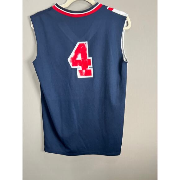 Team Sport USA Jersey Sz M Blue Red White Teamwork Apparel Sports Basketball - Picture 2 of 11